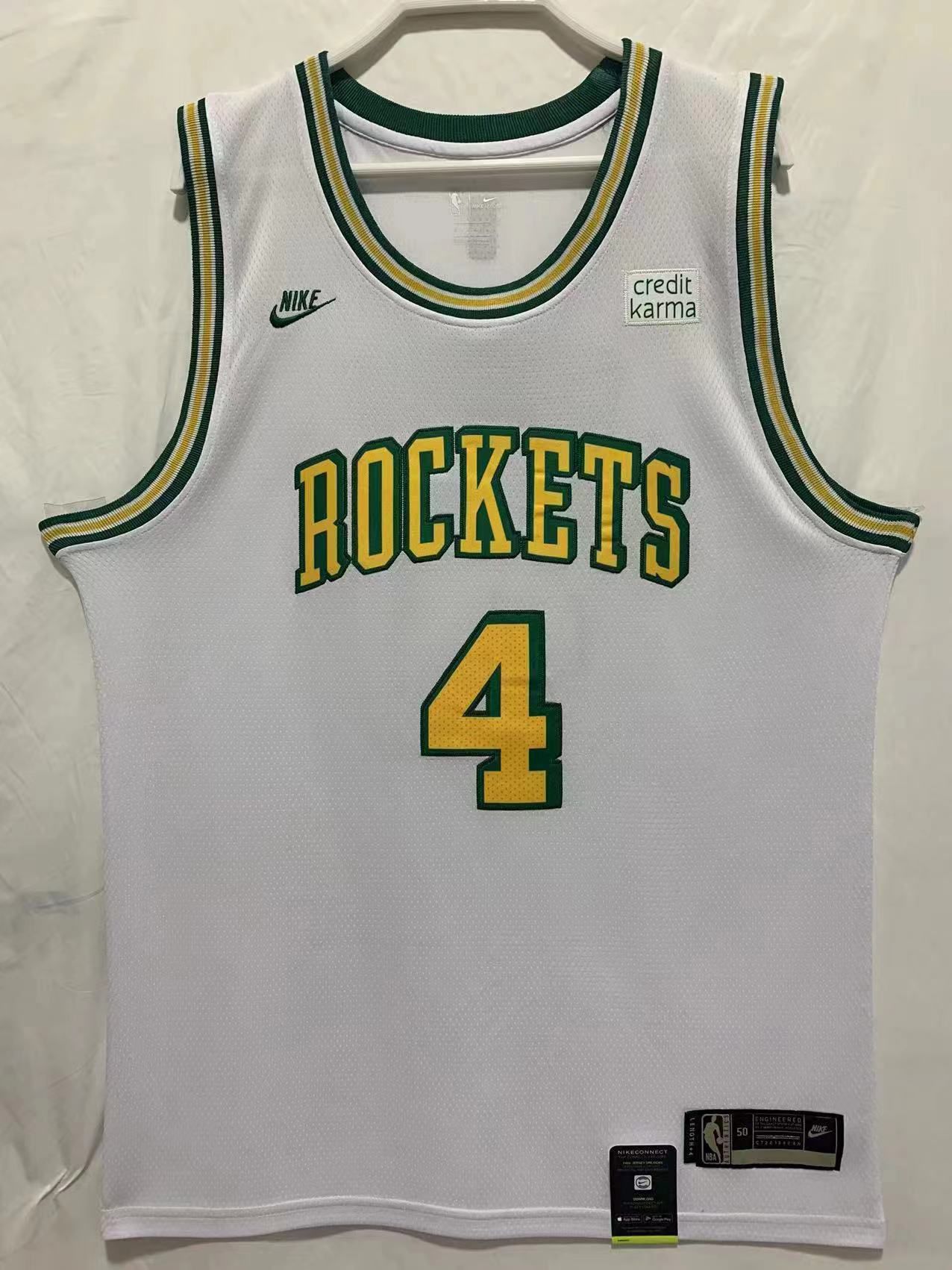 Men Houston Rockets 4 Green White Nike 22-23 NBA Jersey